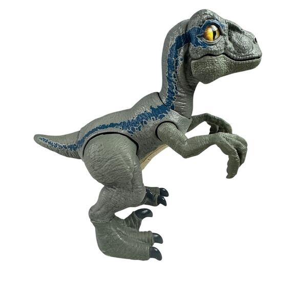 Jurassic World Primal Pals Blue Velociraptor Dinosaur Figure - Interactive Sound - Picture 4 of 6